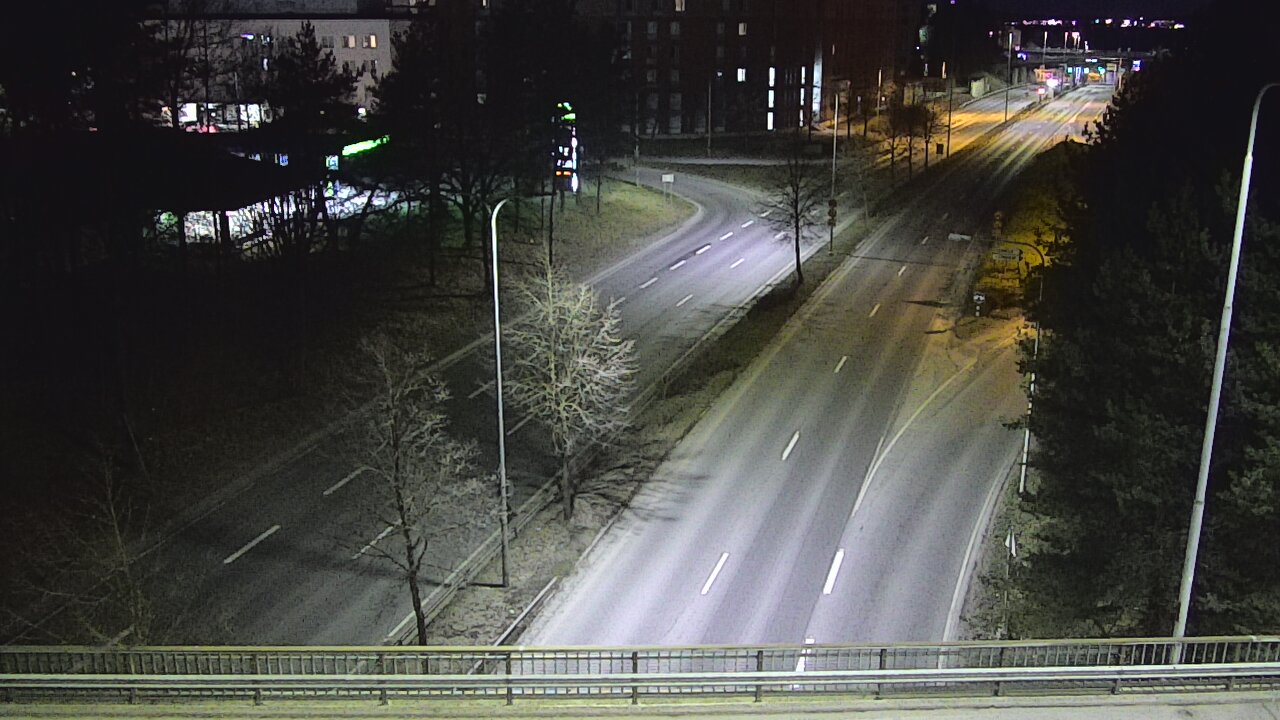Weather Camera Image Väg 12 Tammerfors, Kalevan puistotie, Tampere, Pirkanmaa