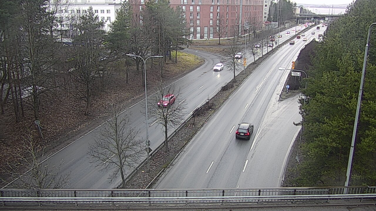 Weather Camera Image Väg 12 Tammerfors, Kalevan puistotie, Tampere, Pirkanmaa