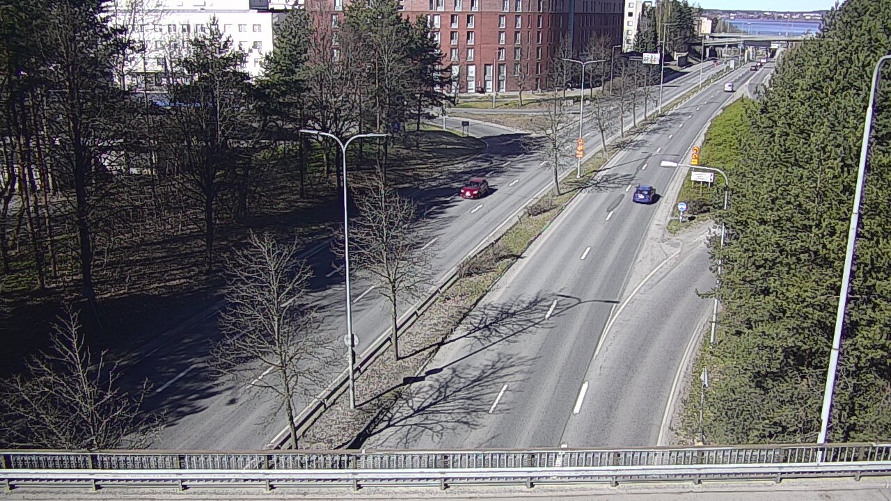 Weather Camera Image Väg 12 Tammerfors, Kalevan puistotie, Tampere, Pirkanmaa