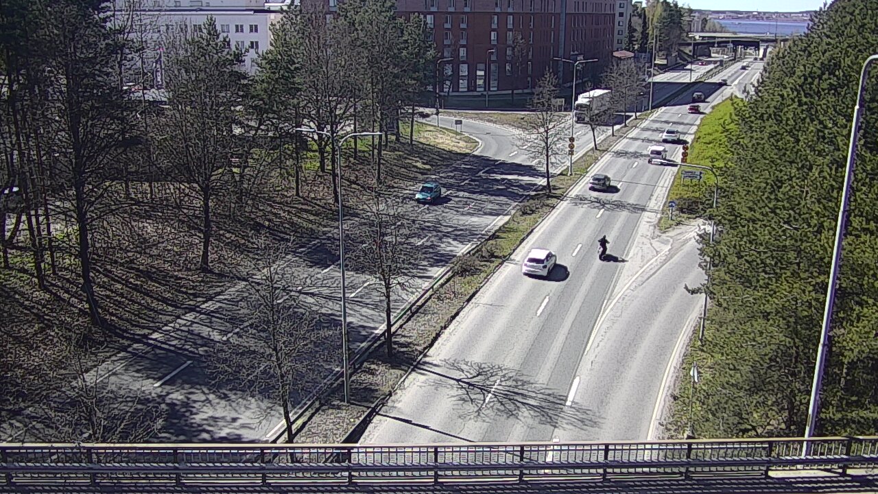 Weather Camera Image Väg 12 Tammerfors, Kalevan puistotie, Tampere, Pirkanmaa