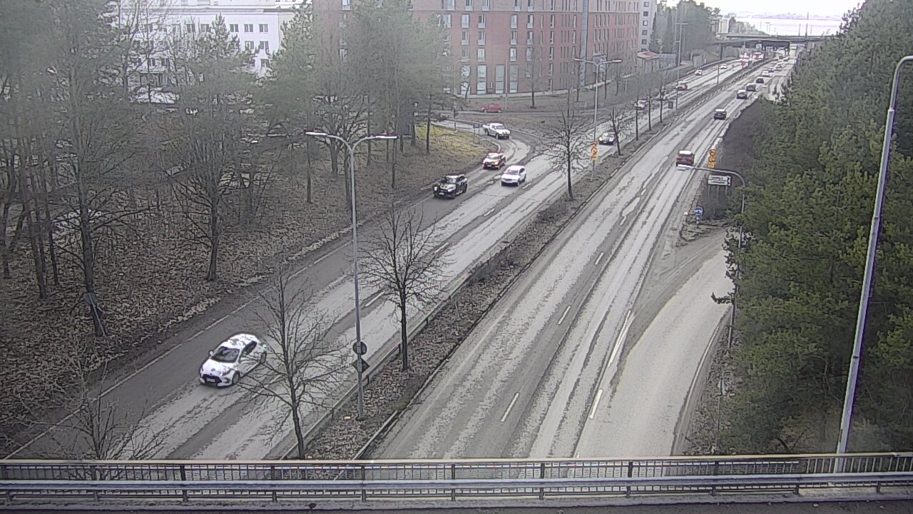 Weather Camera Image Väg 12 Tammerfors, Kalevan puistotie, Tampere, Pirkanmaa
