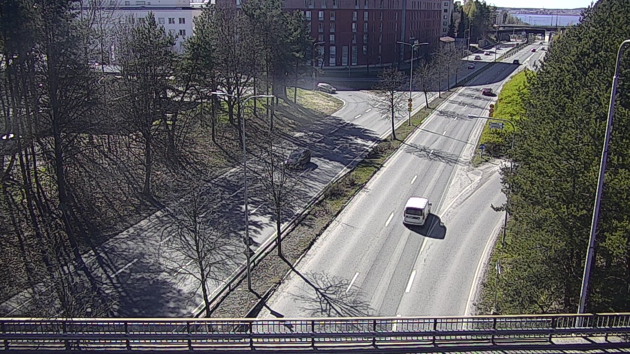 Weather Camera Image Väg 12 Tammerfors, Kalevan puistotie, Tampere, Pirkanmaa