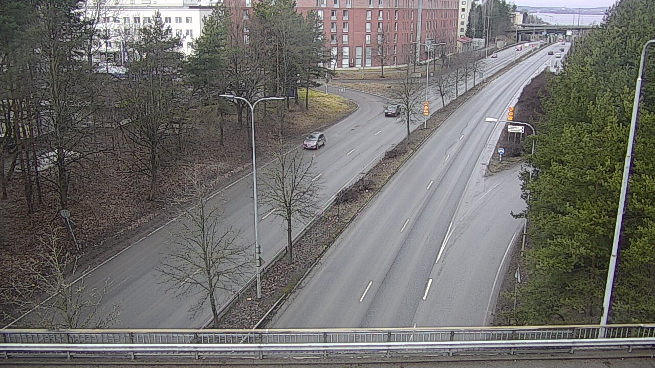 Weather Camera Image Väg 12 Tammerfors, Kalevan puistotie, Tampere, Pirkanmaa