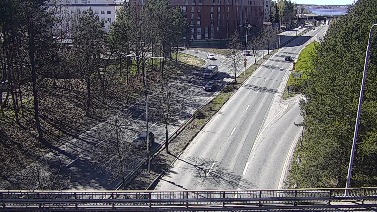 Weather Camera Image Väg 12 Tammerfors, Kalevan puistotie, Tampere, Pirkanmaa