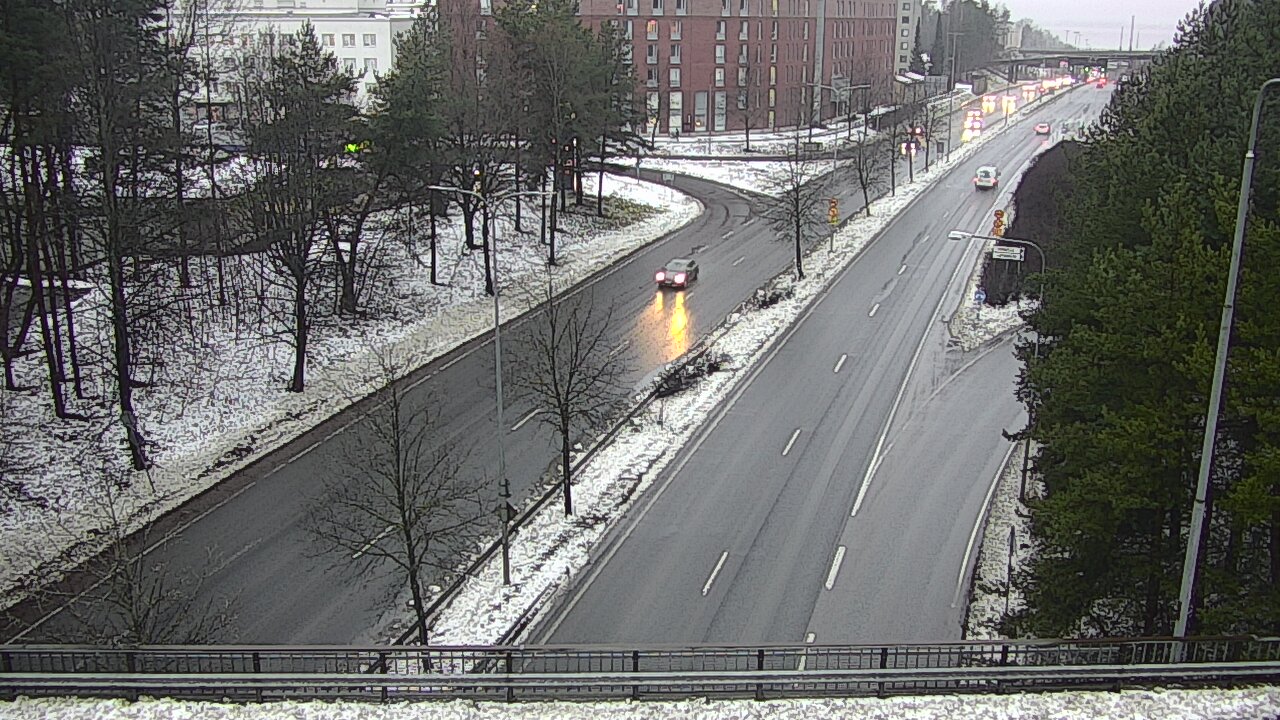 Weather Camera Image Väg 12 Tammerfors, Kalevan puistotie, Tampere, Pirkanmaa