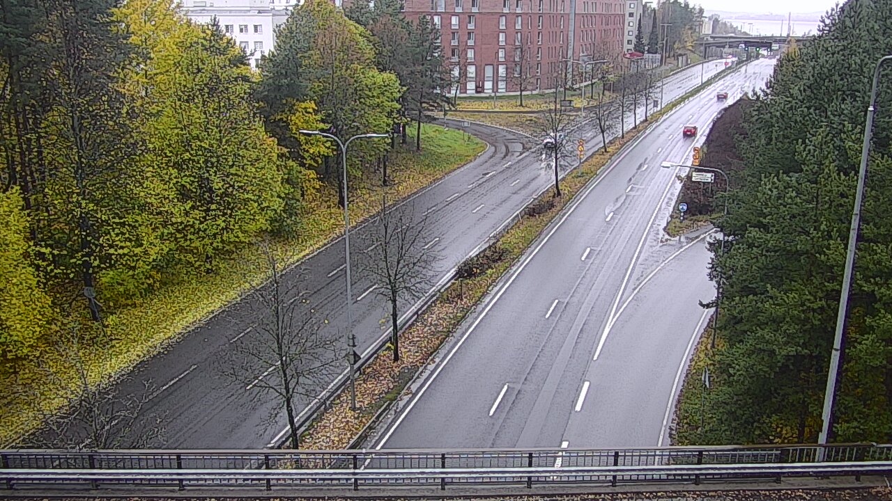 Weather Camera Image Väg 12 Tammerfors, Kalevan puistotie, Tampere, Pirkanmaa