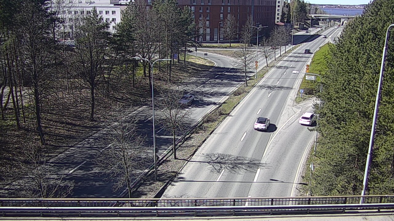 Weather Camera Image Väg 12 Tammerfors, Kalevan puistotie, Tampere, Pirkanmaa