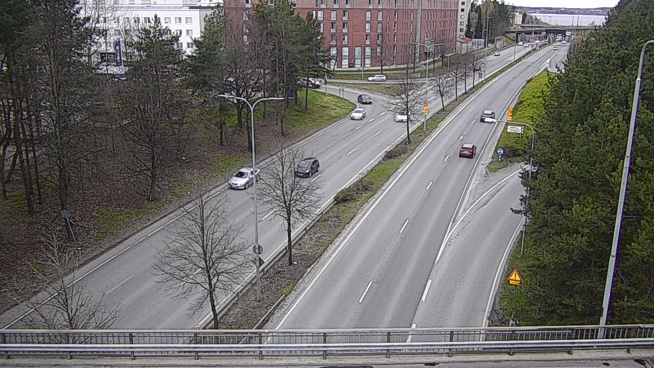 Weather Camera Image Väg 12 Tammerfors, Kalevan puistotie, Tampere, Pirkanmaa