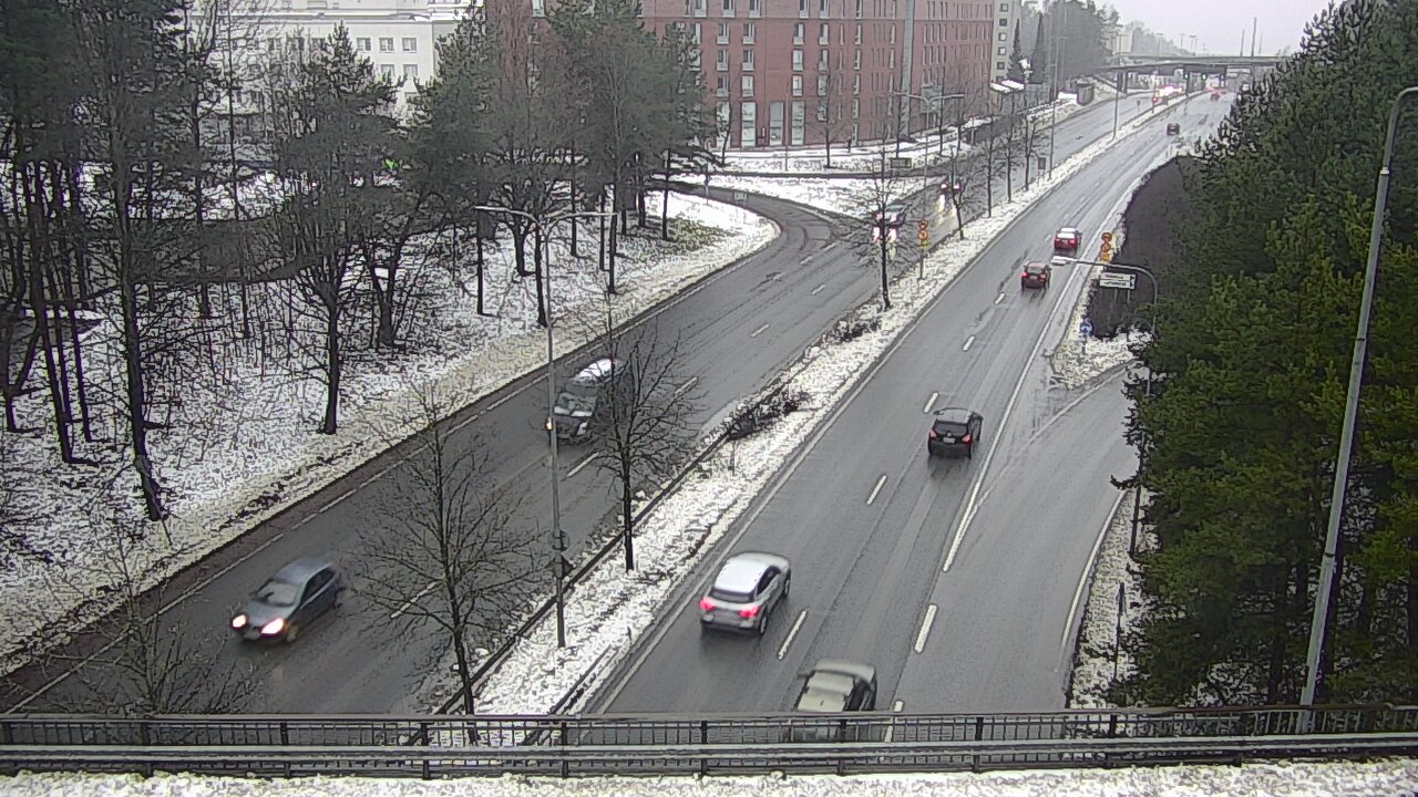 Weather Camera Image Väg 12 Tammerfors, Kalevan puistotie, Tampere, Pirkanmaa