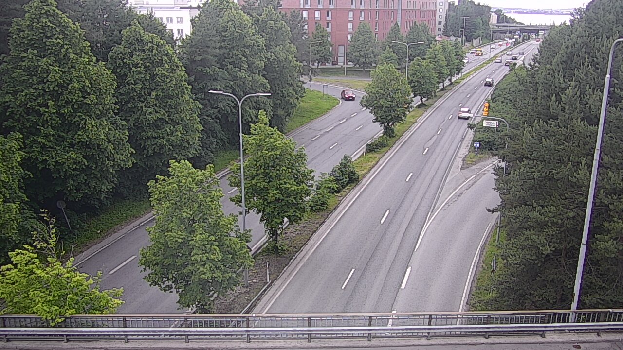 Weather Camera Image Väg 12 Tammerfors, Kalevan puistotie, Tampere, Pirkanmaa