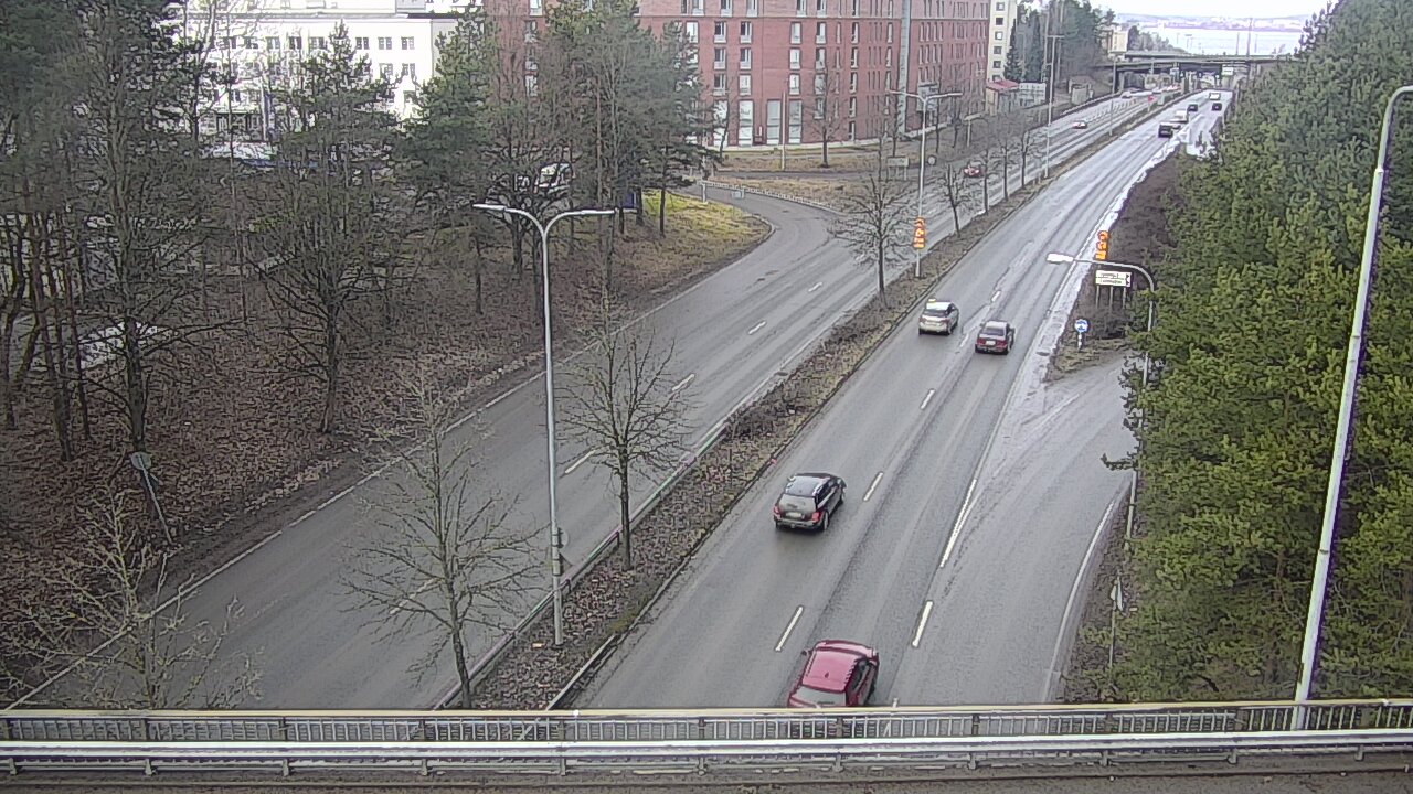 Weather Camera Image Väg 12 Tammerfors, Kalevan puistotie, Tampere, Pirkanmaa
