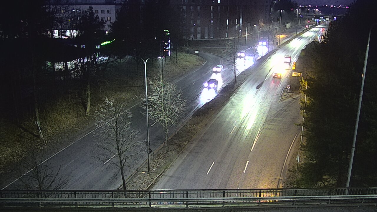 Weather Camera Image Väg 12 Tammerfors, Kalevan puistotie, Tampere, Pirkanmaa