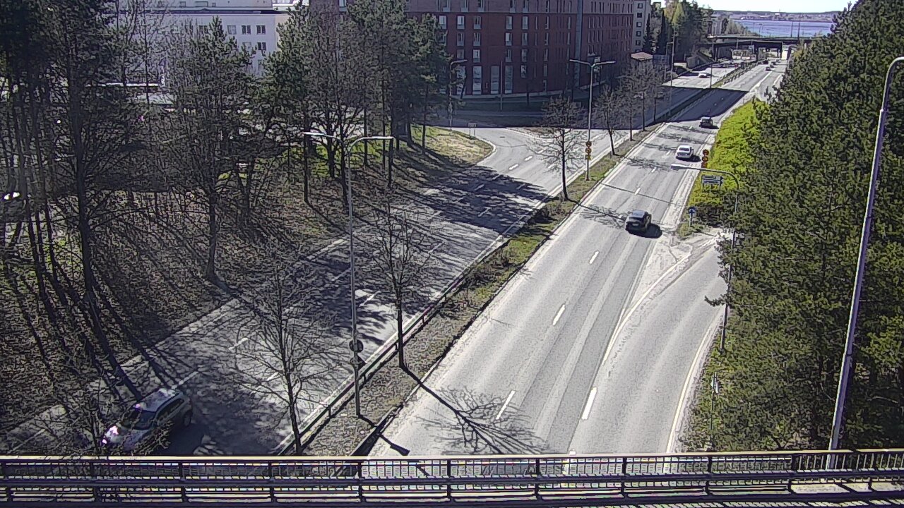 Weather Camera Image Väg 12 Tammerfors, Kalevan puistotie, Tampere, Pirkanmaa
