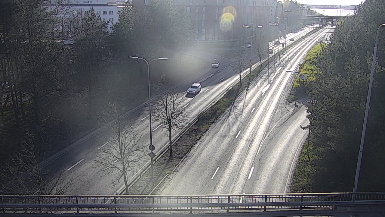Weather Camera Image Väg 12 Tammerfors, Kalevan puistotie, Tampere, Pirkanmaa