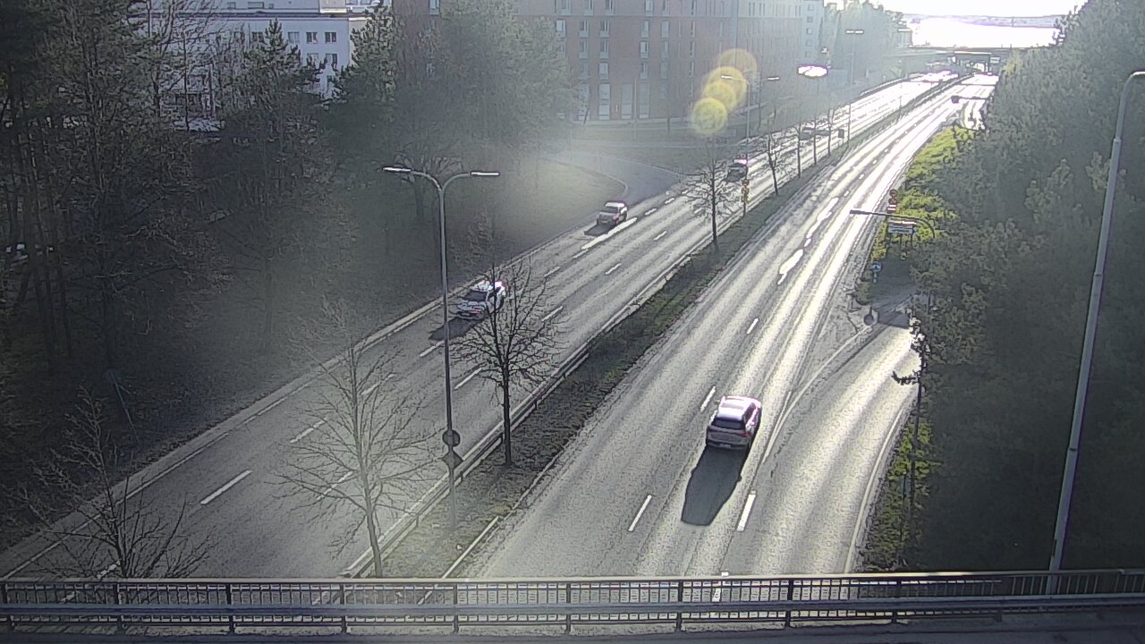 Weather Camera Image Väg 12 Tammerfors, Kalevan puistotie, Tampere, Pirkanmaa