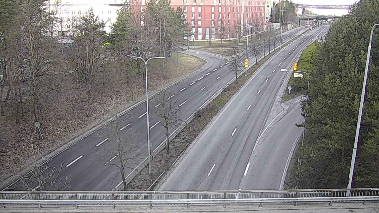 Weather Camera Image Väg 12 Tammerfors, Kalevan puistotie, Tampere, Pirkanmaa
