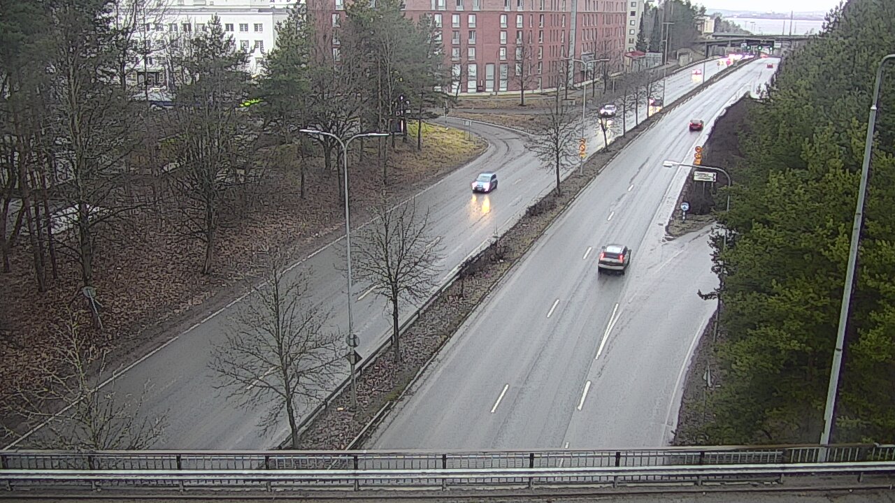 Weather Camera Image Väg 12 Tammerfors, Kalevan puistotie, Tampere, Pirkanmaa