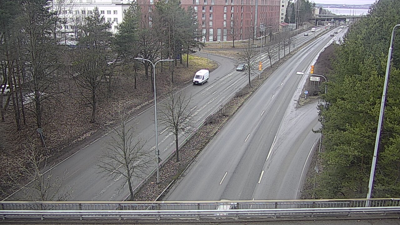 Weather Camera Image Väg 12 Tammerfors, Kalevan puistotie, Tampere, Pirkanmaa