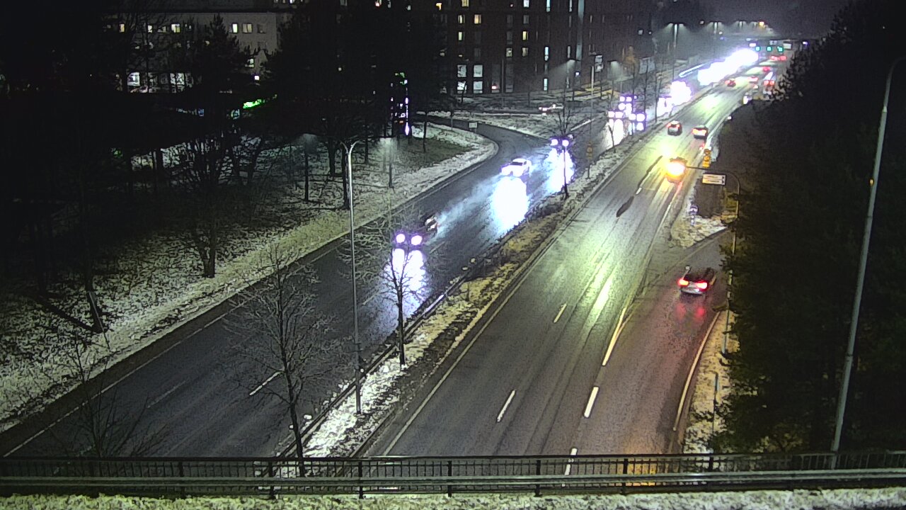 Weather Camera Image Väg 12 Tammerfors, Kalevan puistotie, Tampere, Pirkanmaa