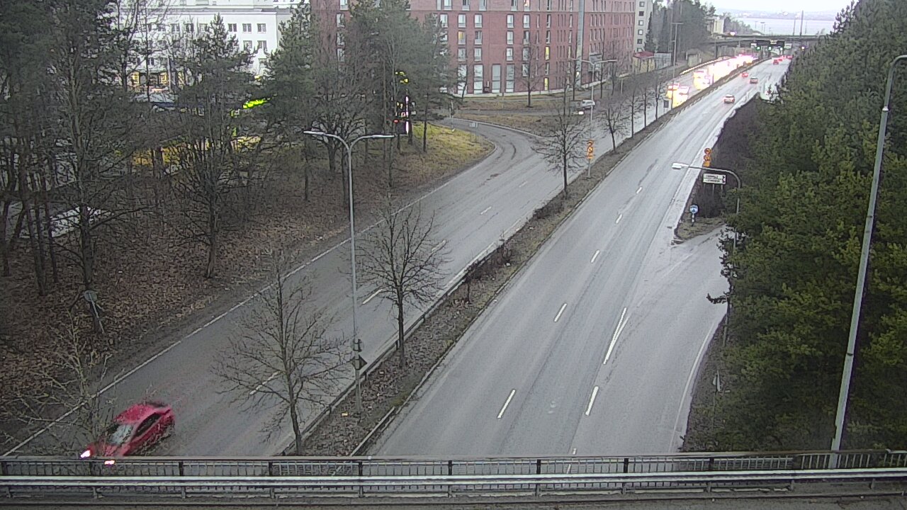 Weather Camera Image Väg 12 Tammerfors, Kalevan puistotie, Tampere, Pirkanmaa