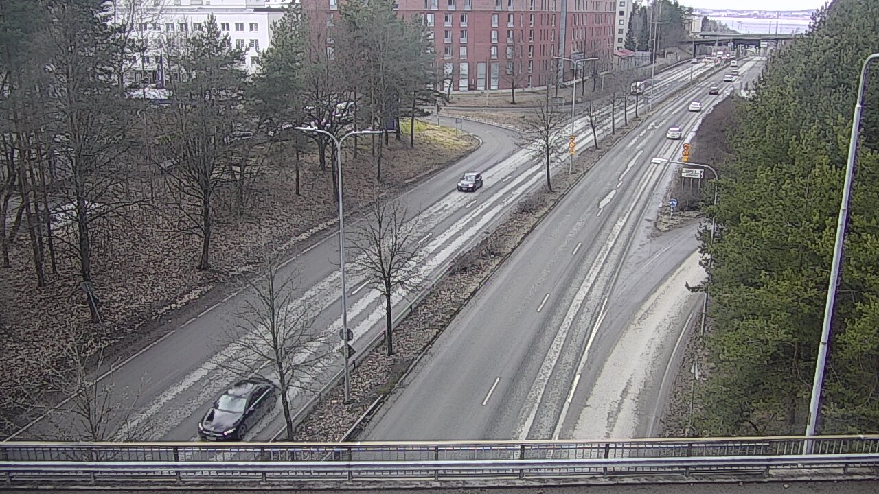 Weather Camera Image Väg 12 Tammerfors, Kalevan puistotie, Tampere, Pirkanmaa