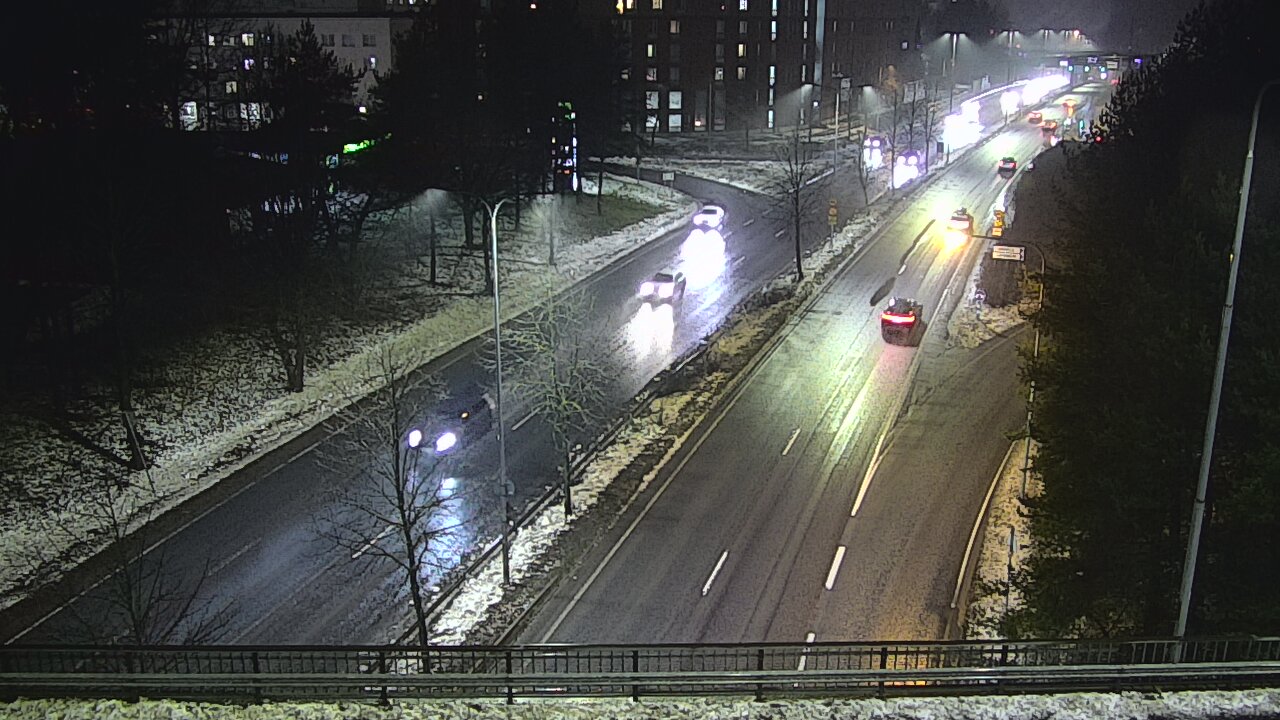 Weather Camera Image Väg 12 Tammerfors, Kalevan puistotie, Tampere, Pirkanmaa