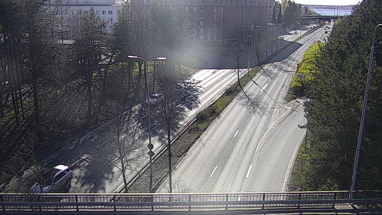 Weather Camera Image Väg 12 Tammerfors, Kalevan puistotie, Tampere, Pirkanmaa