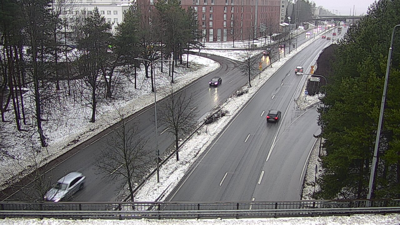 Weather Camera Image Väg 12 Tammerfors, Kalevan puistotie, Tampere, Pirkanmaa