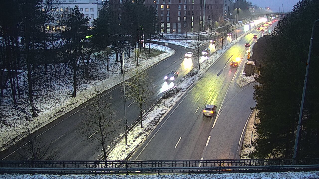 Weather Camera Image Väg 12 Tammerfors, Kalevan puistotie, Tampere, Pirkanmaa