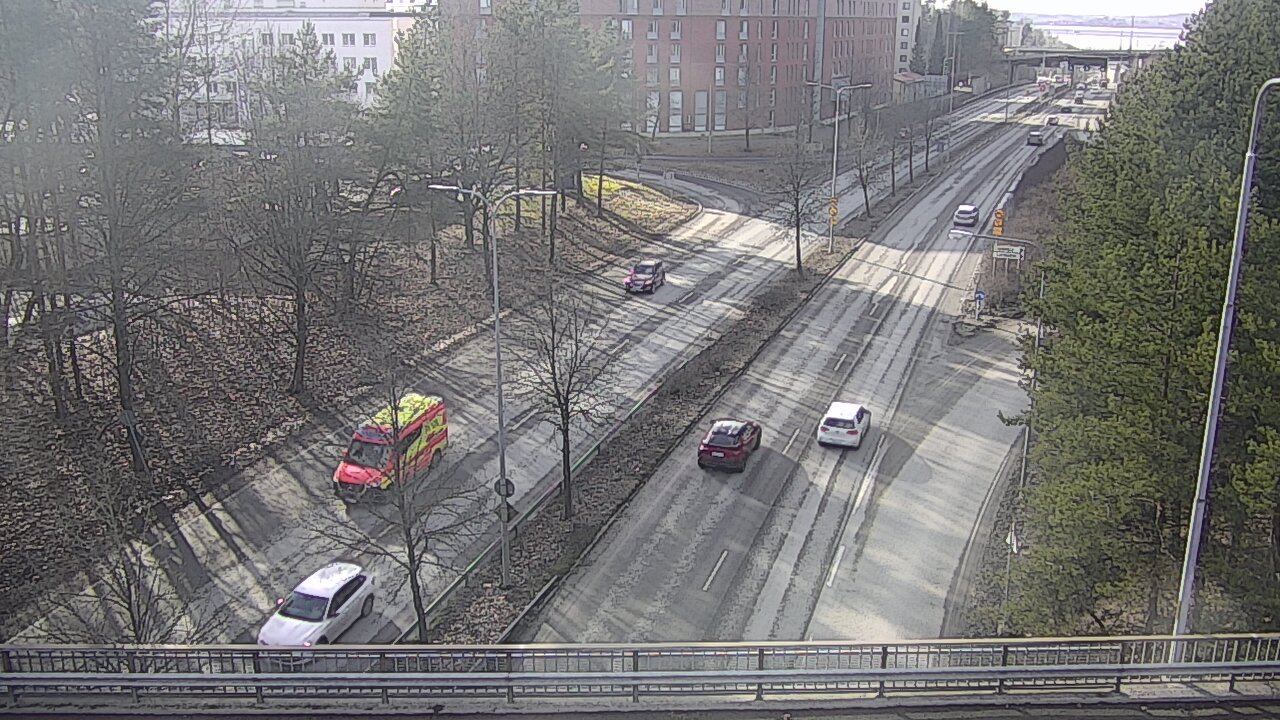 Weather Camera Image Väg 12 Tammerfors, Kalevan puistotie, Tampere, Pirkanmaa