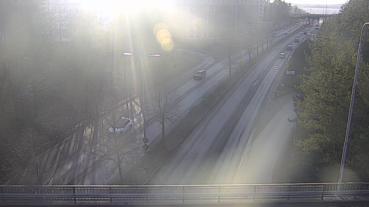 Weather Camera Image Väg 12 Tammerfors, Kalevan puistotie, Tampere, Pirkanmaa