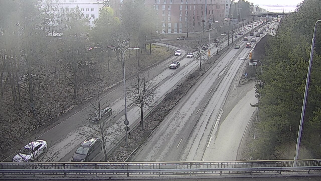 Weather Camera Image Väg 12 Tammerfors, Kalevan puistotie, Tampere, Pirkanmaa
