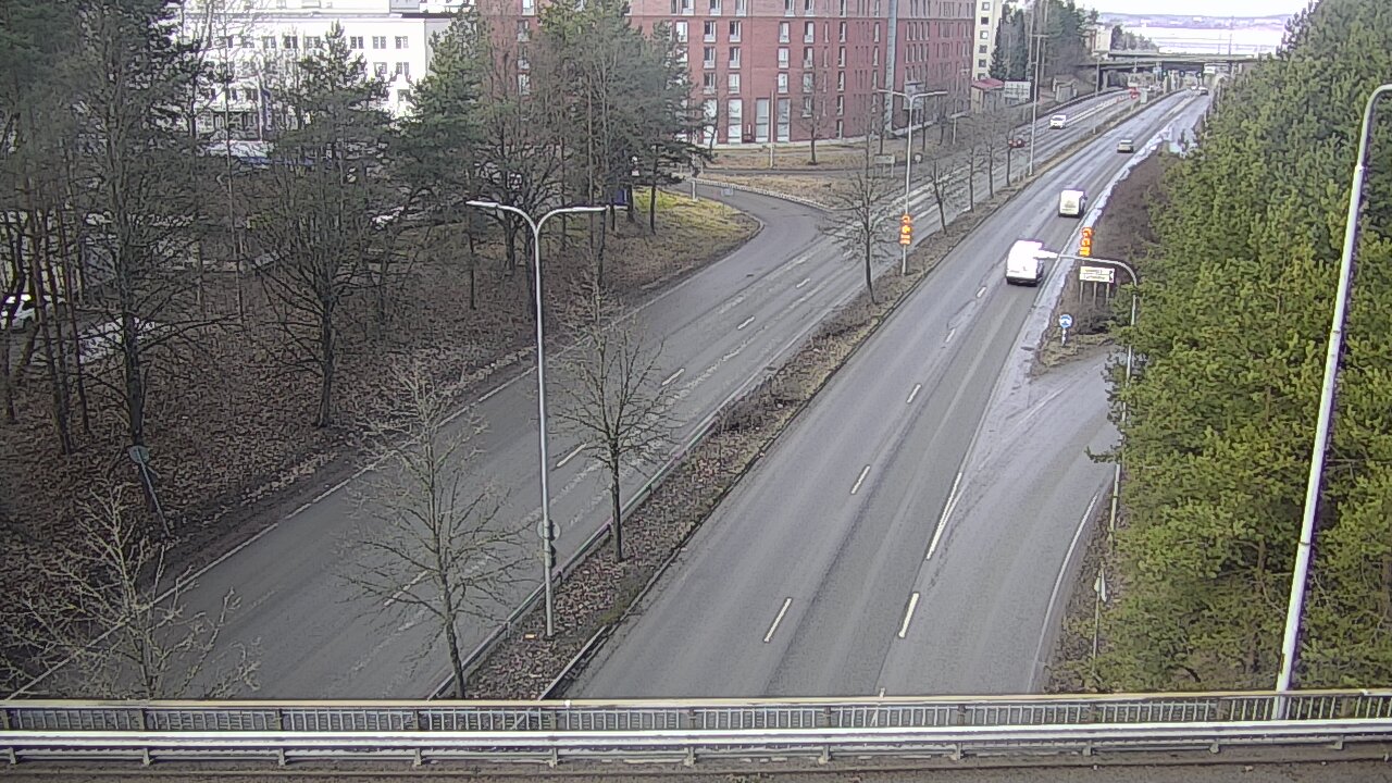 Weather Camera Image Väg 12 Tammerfors, Kalevan puistotie, Tampere, Pirkanmaa