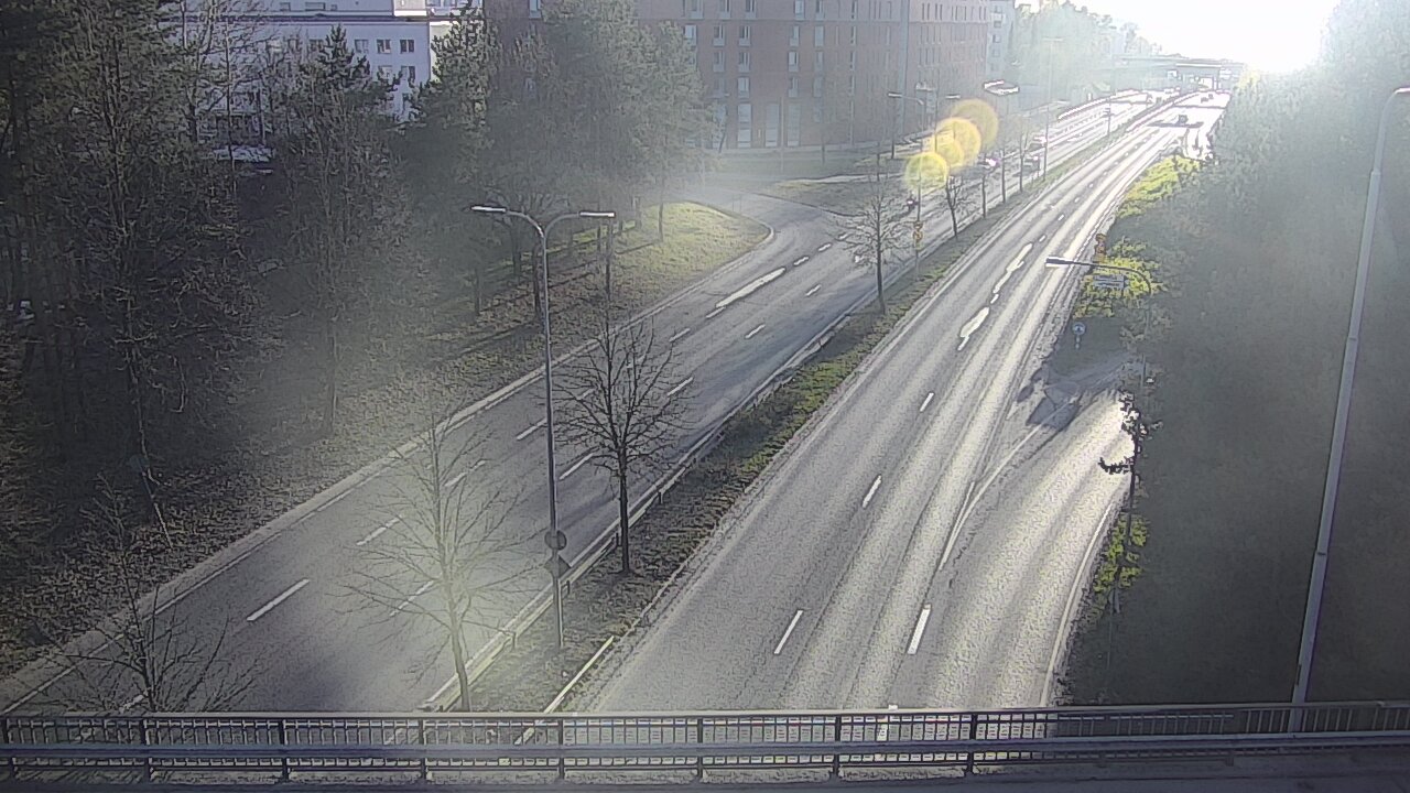 Weather Camera Image Väg 12 Tammerfors, Kalevan puistotie, Tampere, Pirkanmaa