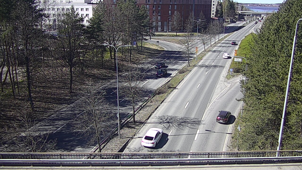 Weather Camera Image Väg 12 Tammerfors, Kalevan puistotie, Tampere, Pirkanmaa