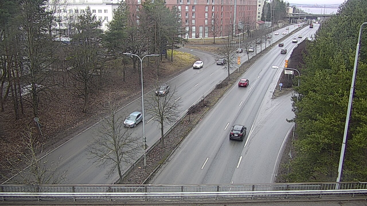 Weather Camera Image Väg 12 Tammerfors, Kalevan puistotie, Tampere, Pirkanmaa