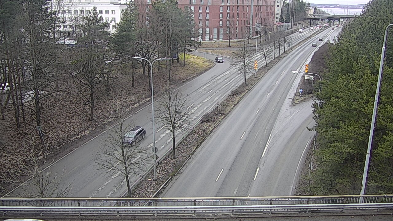Weather Camera Image Väg 12 Tammerfors, Kalevan puistotie, Tampere, Pirkanmaa