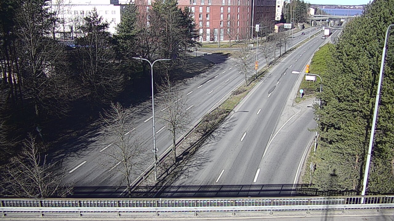 Weather Camera Image Väg 12 Tammerfors, Kalevan puistotie, Tampere, Pirkanmaa