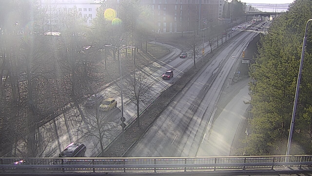 Weather Camera Image Väg 12 Tammerfors, Kalevan puistotie, Tampere, Pirkanmaa
