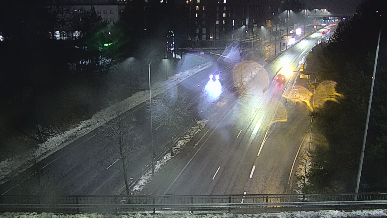 Weather Camera Image Väg 12 Tammerfors, Kalevan puistotie, Tampere, Pirkanmaa