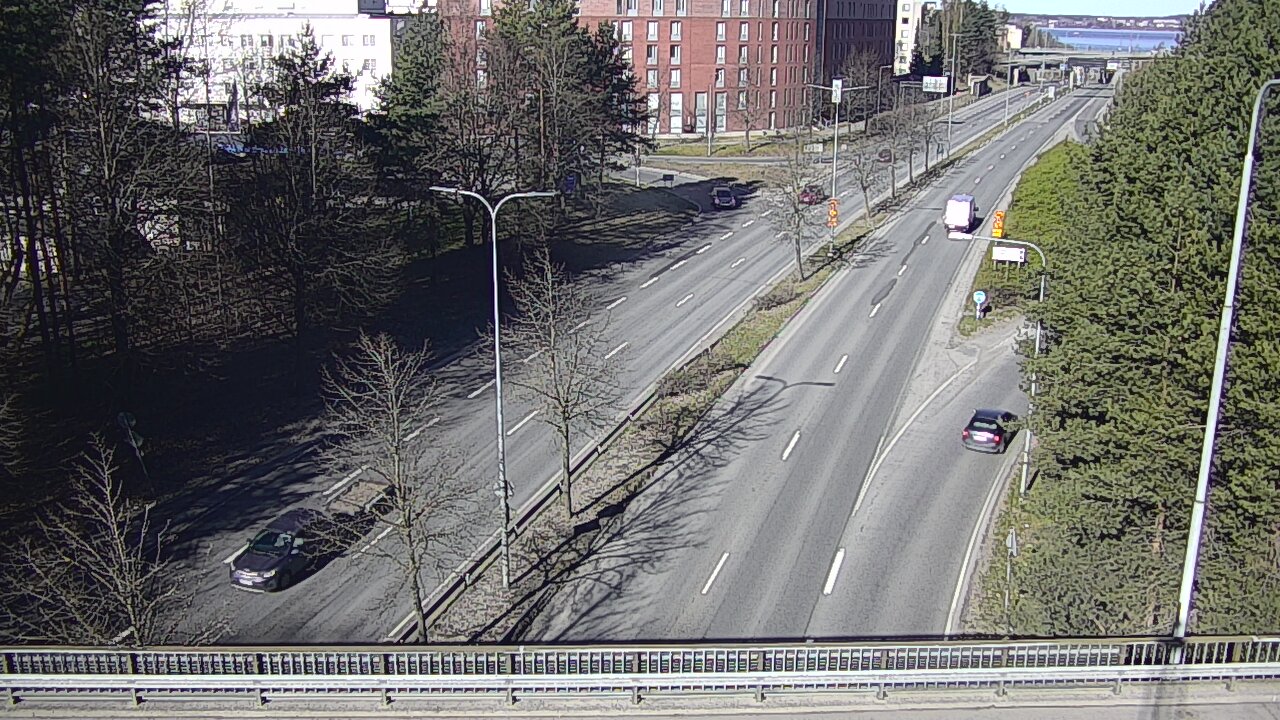 Weather Camera Image Väg 12 Tammerfors, Kalevan puistotie, Tampere, Pirkanmaa