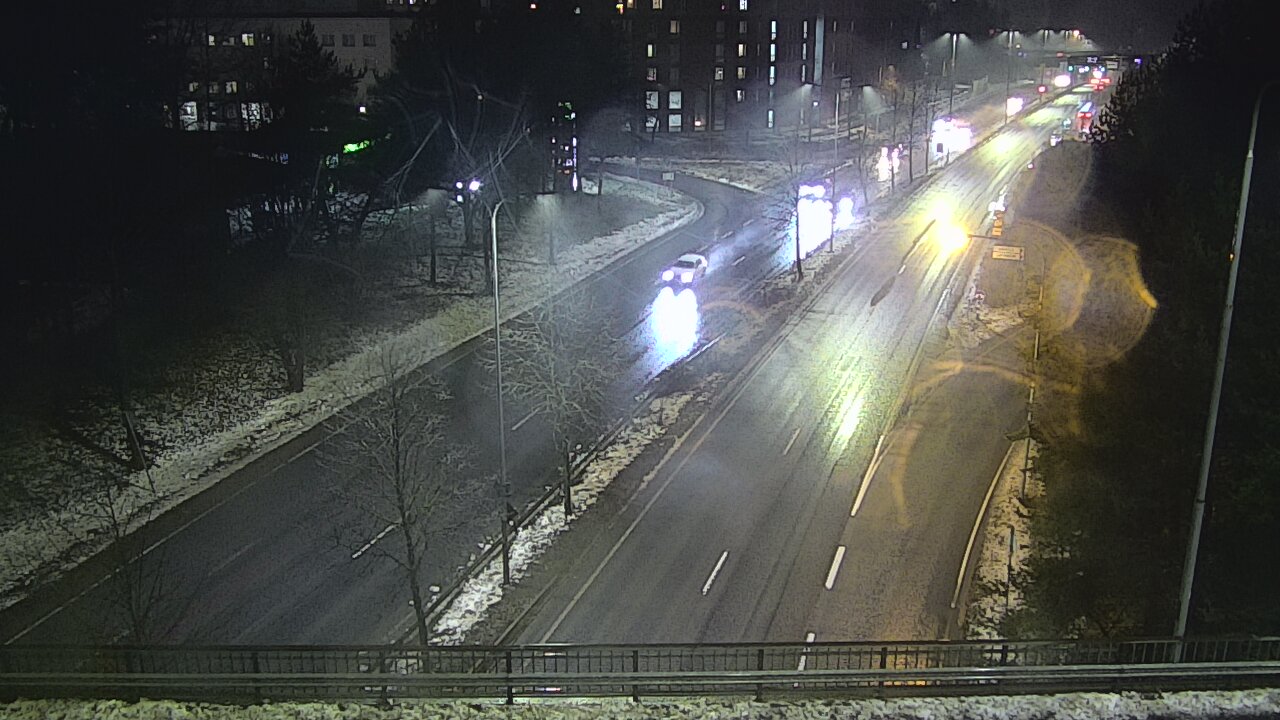 Weather Camera Image Väg 12 Tammerfors, Kalevan puistotie, Tampere, Pirkanmaa
