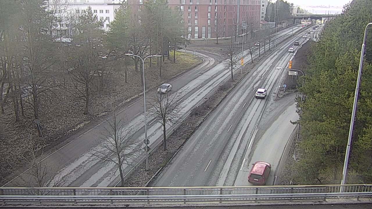 Weather Camera Image Väg 12 Tammerfors, Kalevan puistotie, Tampere, Pirkanmaa