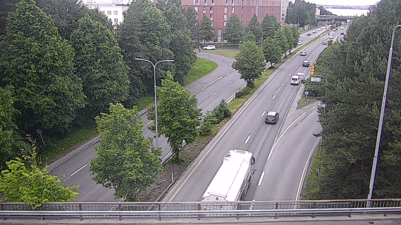 Weather Camera Image Väg 12 Tammerfors, Kalevan puistotie, Tampere, Pirkanmaa