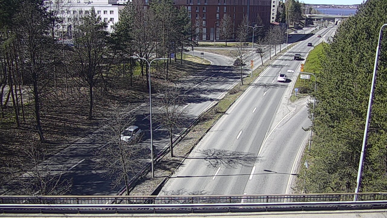 Weather Camera Image Väg 12 Tammerfors, Kalevan puistotie, Tampere, Pirkanmaa