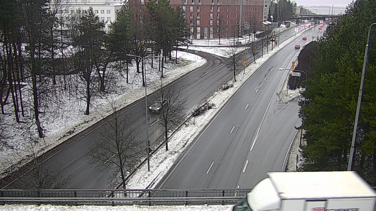 Weather Camera Image Väg 12 Tammerfors, Kalevan puistotie, Tampere, Pirkanmaa