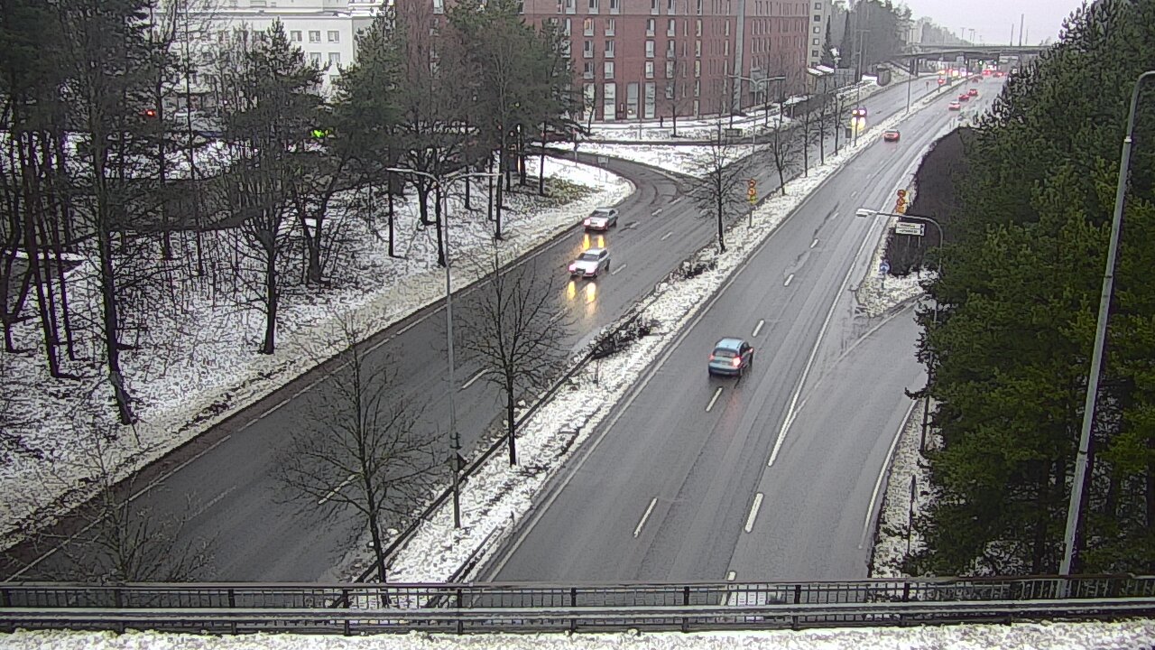 Weather Camera Image Väg 12 Tammerfors, Kalevan puistotie, Tampere, Pirkanmaa