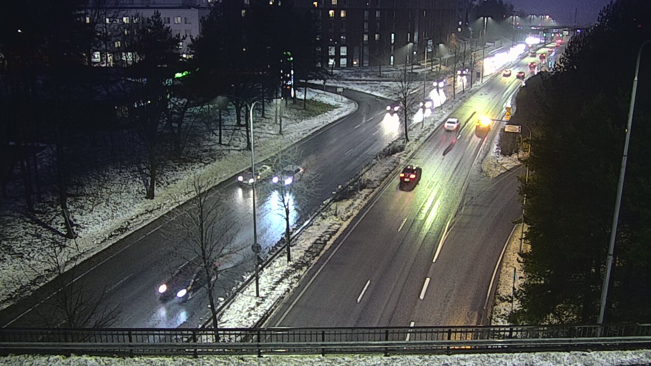 Weather Camera Image Väg 12 Tammerfors, Kalevan puistotie, Tampere, Pirkanmaa