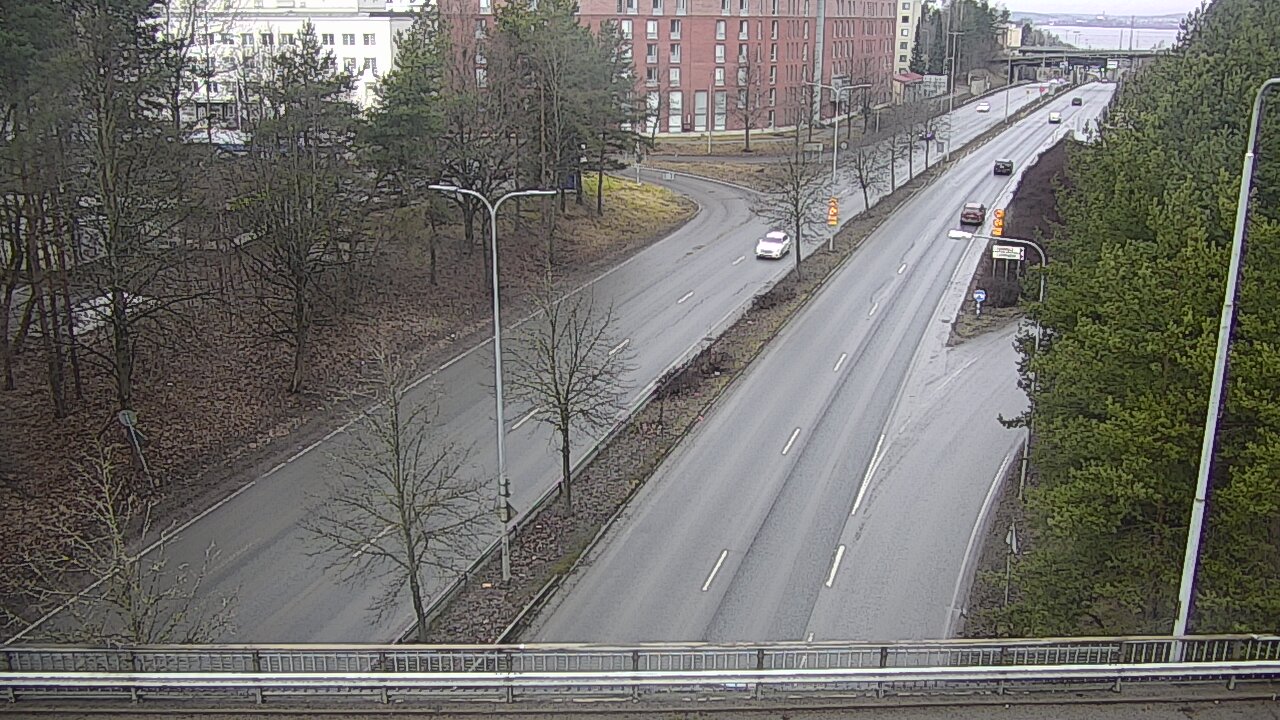 Weather Camera Image Väg 12 Tammerfors, Kalevan puistotie, Tampere, Pirkanmaa