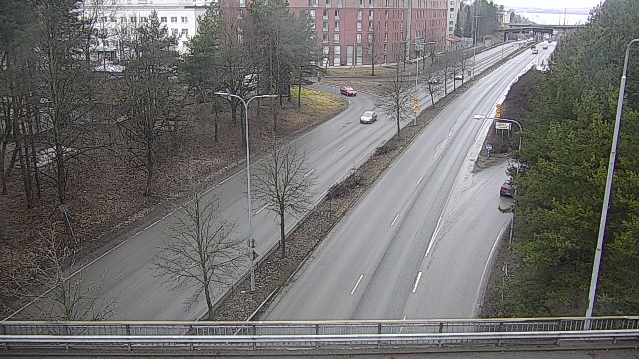 Weather Camera Image Väg 12 Tammerfors, Kalevan puistotie, Tampere, Pirkanmaa